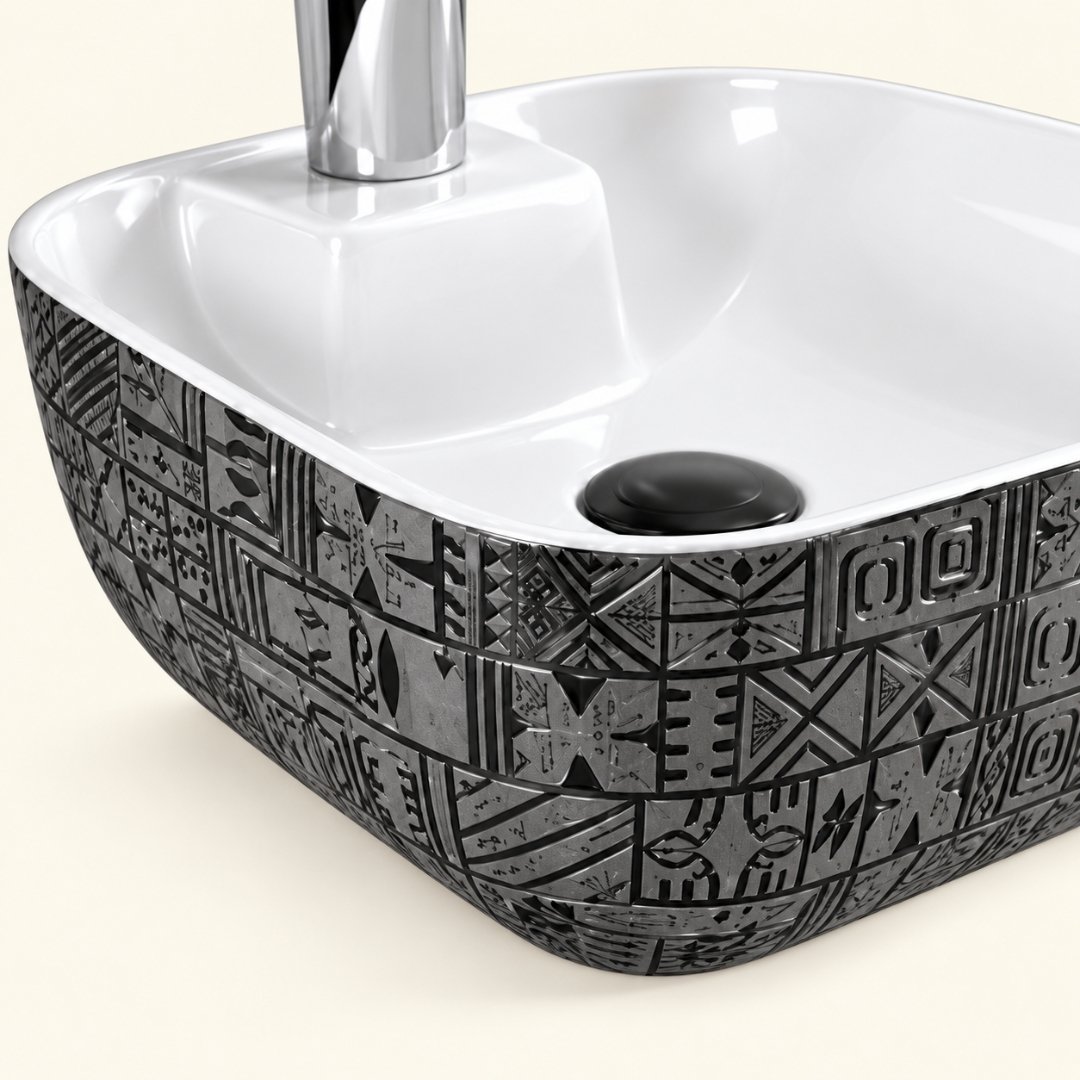 Sonet MAC SQUARE - 002, table top basin (view 4)